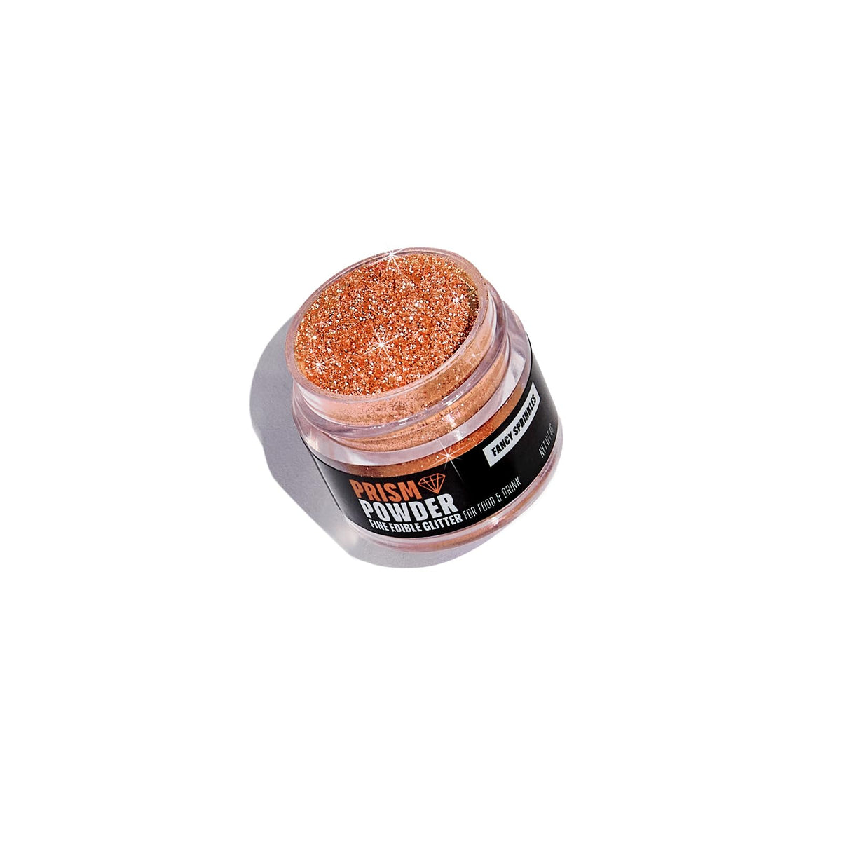 Fancy Sprinkles Edible Glitter, 100% Edible, 4g, Carnelian Orange