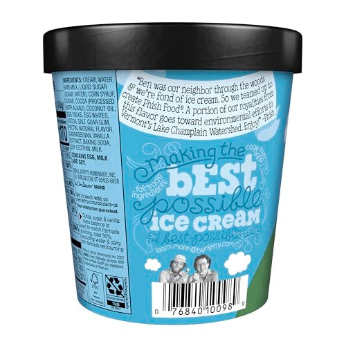 Ben & Jerrys Phish Food Ice Cream Pint Non-GMO 16 oz