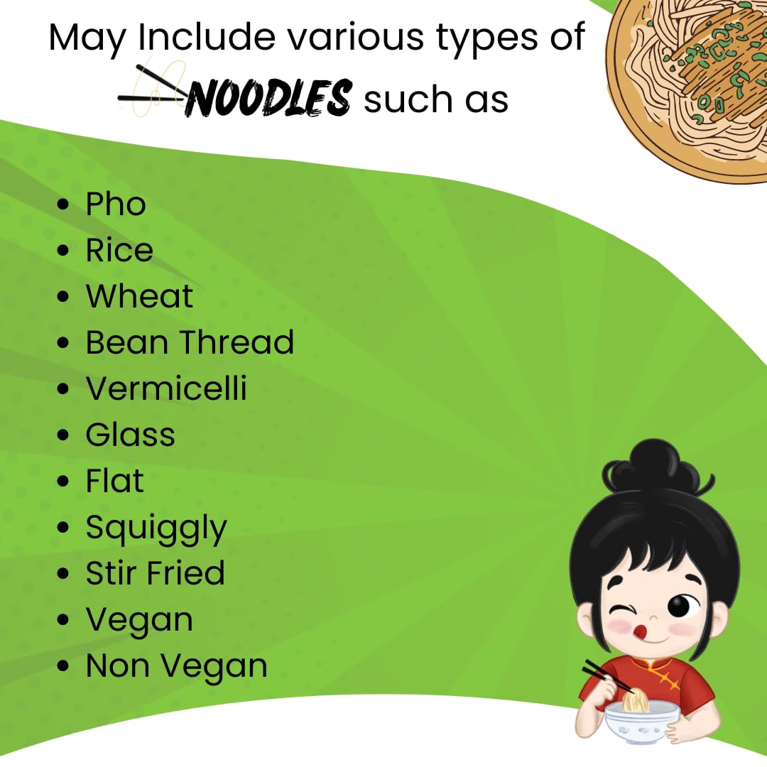 Hcg Thai Ramen Noodles Variety Pack With Mama Soup And Wai Wai Quick Instant Noodle, Pack Of 15 With Chopsticks, 18 Piece Set