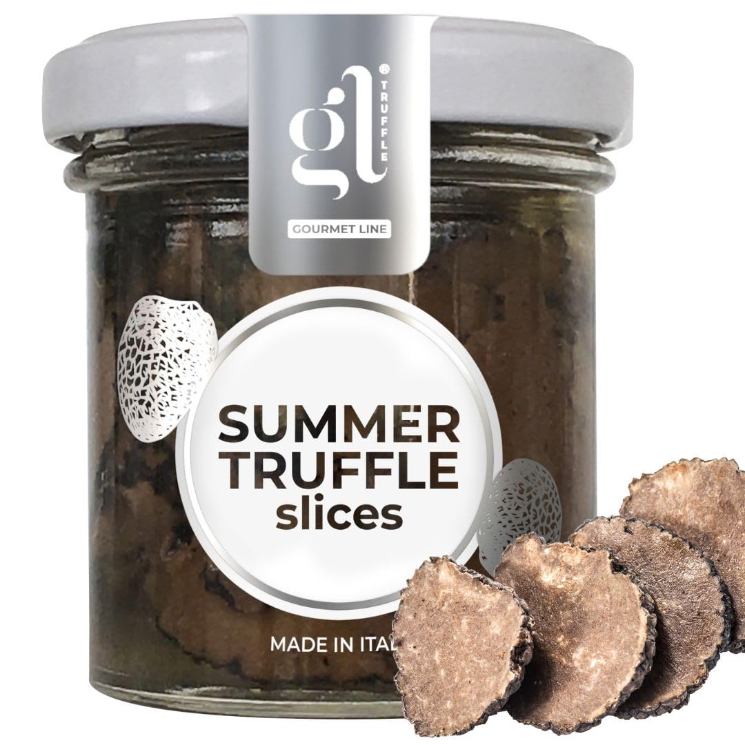 Gl Truffle Gourmet Line Truffle Slices  Black Summer Truffle Carpaccio  (85 Gr) (2.99 Oz)  Preserved  Thinly Sliced Delicacy Of Italy  Product Of Italy