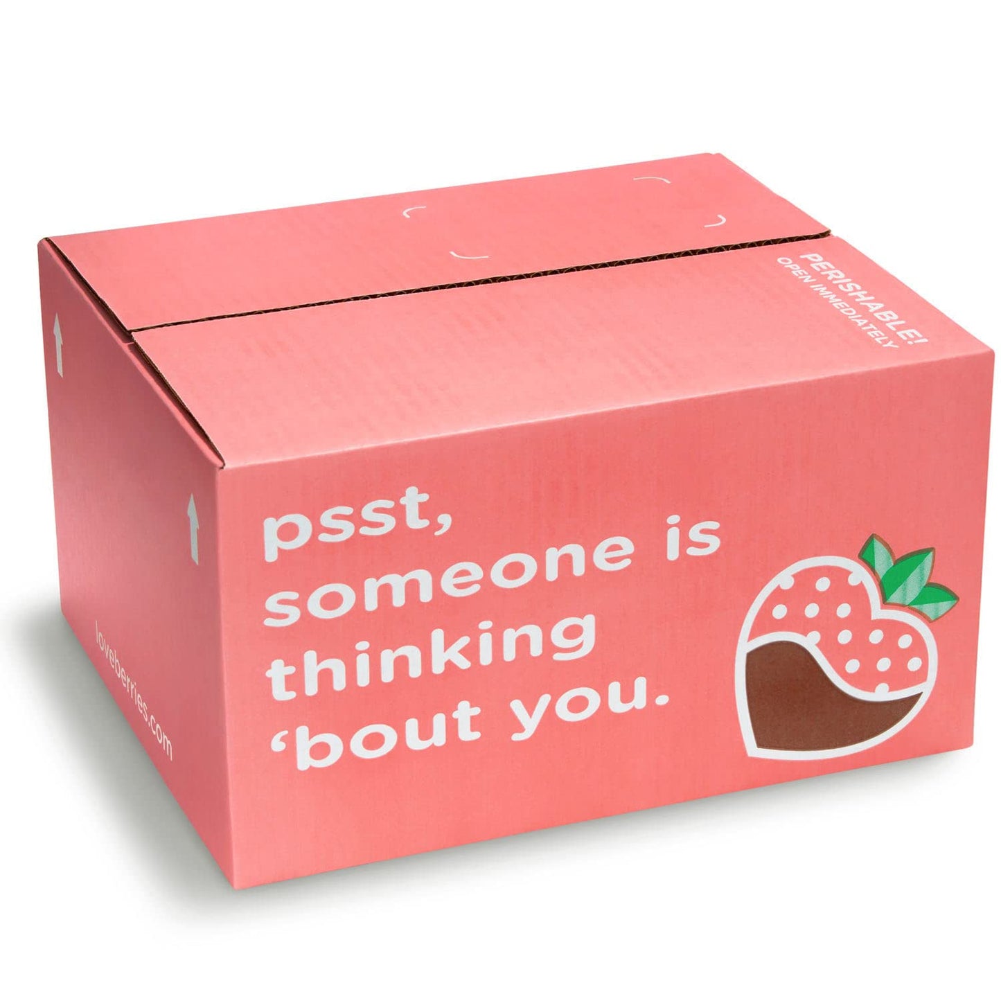 A Gift Inside Chocolate Dipped Strawberries - 12 Count, Multicolor