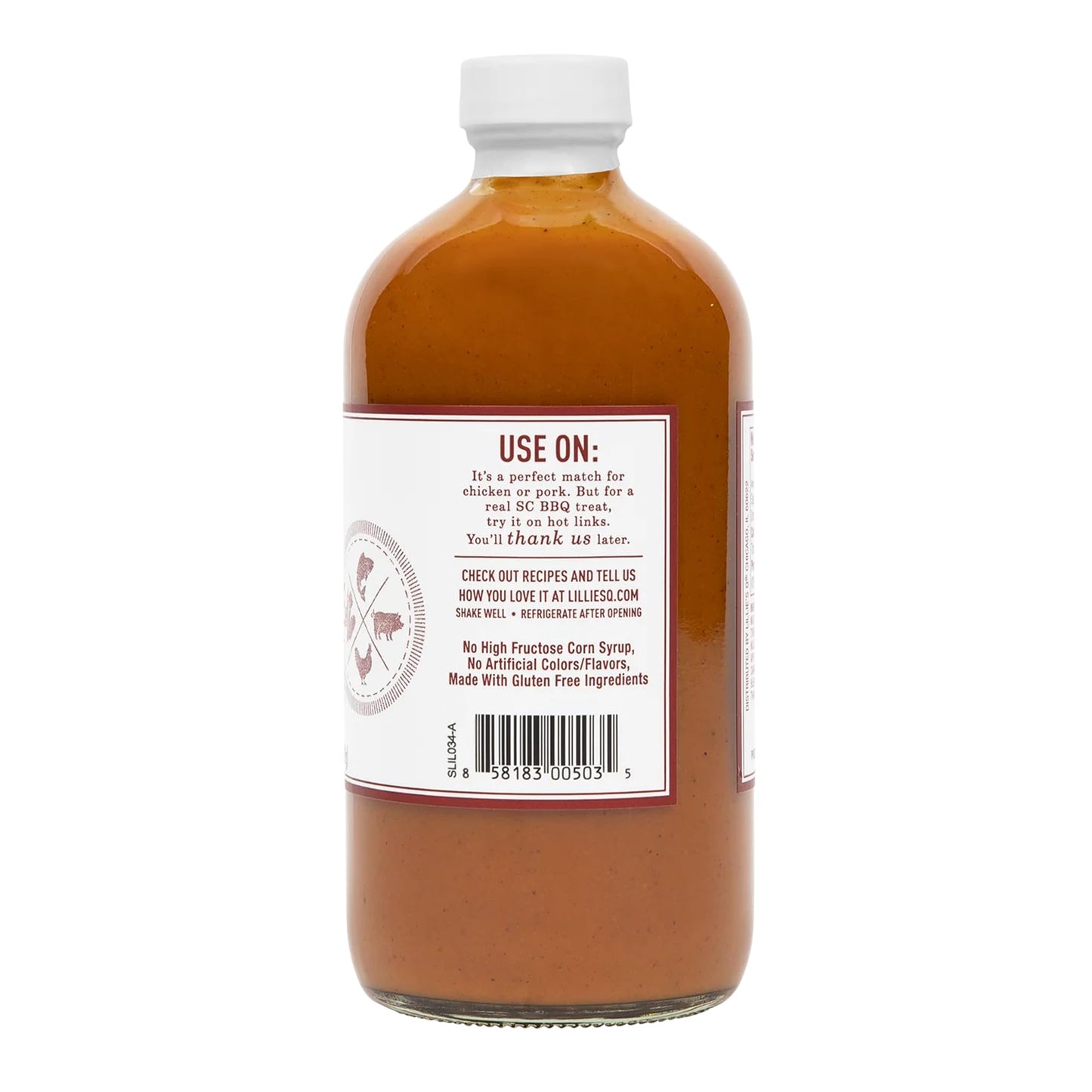 Lillie’S Q - Gold Barbeque Sauce, Gourmet Carolina Sauce, Tangy Bbq Sauce With South Carolina Mustard, Enhanced Ingredients, Made With Gluten-Free Ingredients (20 Oz, 2-Pack)