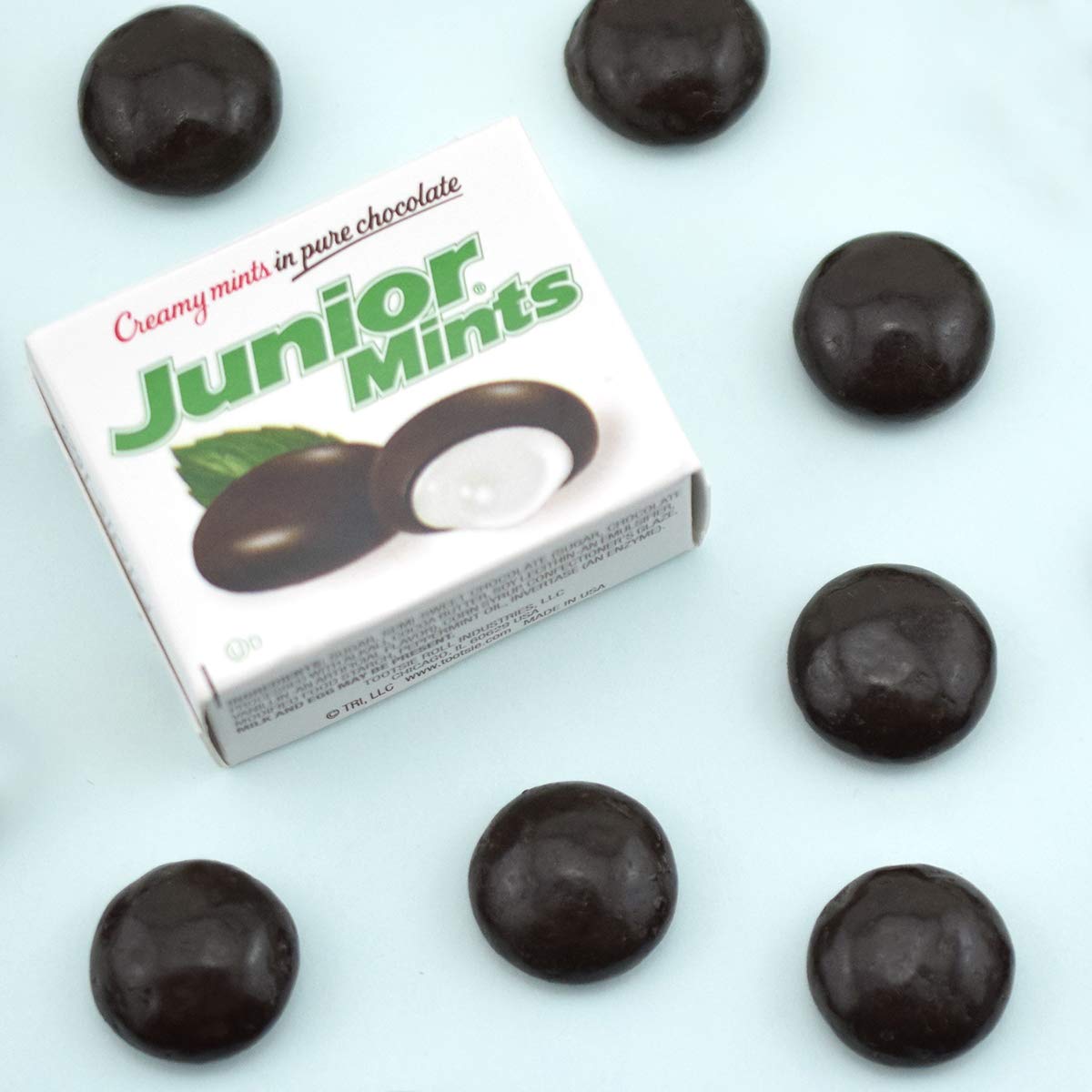 Tootsie Roll Junior Creamy Mints In Pure Chocolate, Mini-Boxes, 72-Count, 31.68 Ounce
