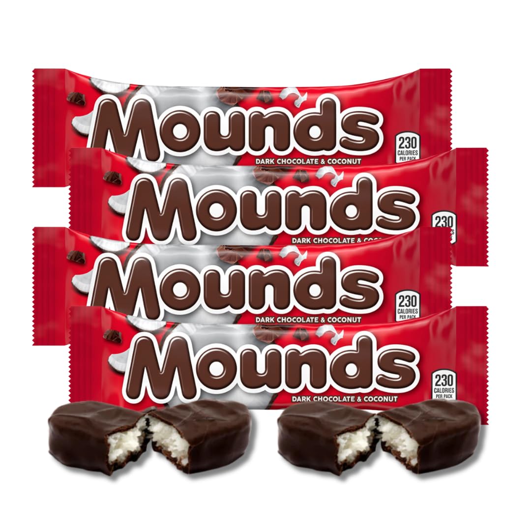 Classic Full Size Candy & Candy Bar Gift Packs By Lyza's Sweets & Treats (Pack of 4, Mounds)