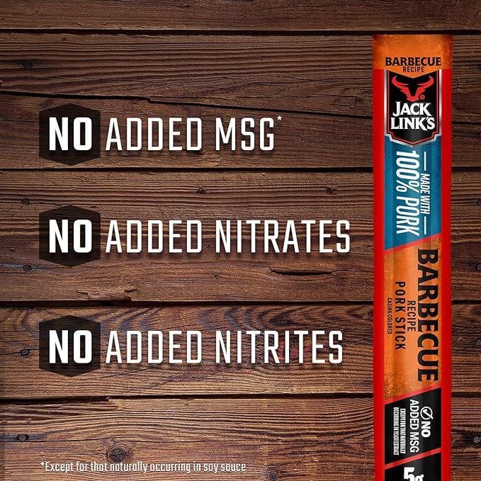 Jack Links Meat Sticks, Barbecue Pork, 5g Protein, 0.92 Oz (1 Count)