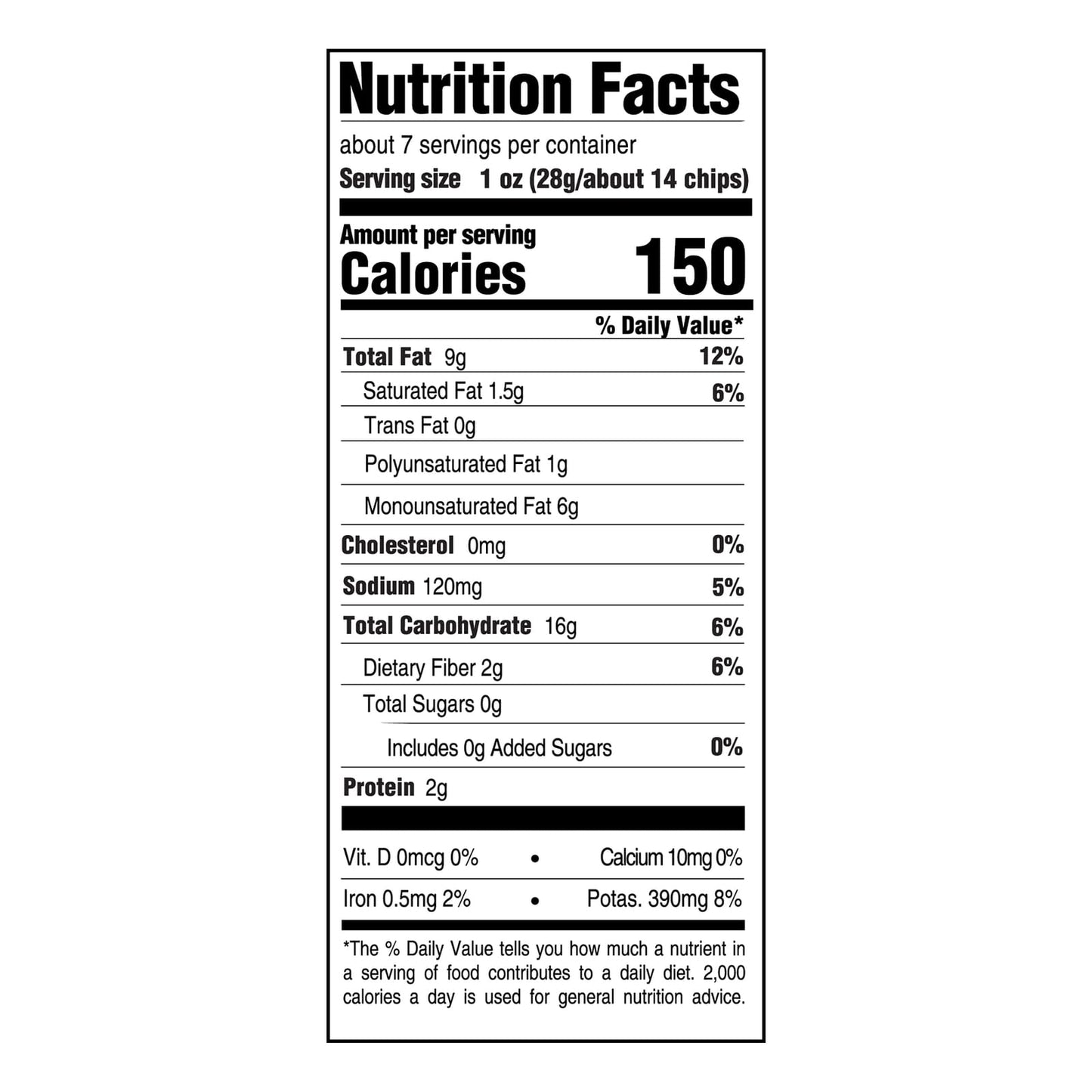 Boulder Canyon Kettle Chips, Classic Sea Salt, 6.5 oz, Plastic, Pack of 1