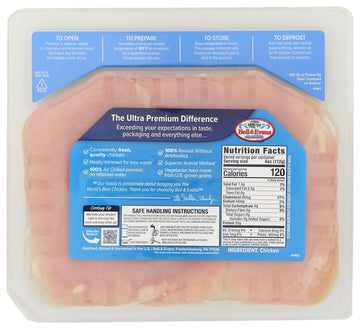 Bell & Evans, Chicken Breast Boneless Skinless Cutlet Air Chilled Tray Pack Step 2