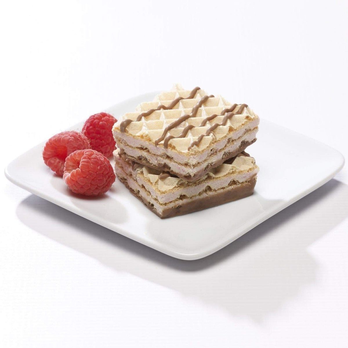 Proti-Thin High Protein Raspberry Wafer Squares, 15g Protein, Low Calorie, Low Carb, Low Sugar, Aspartame Free, Diet Wafer Bars,