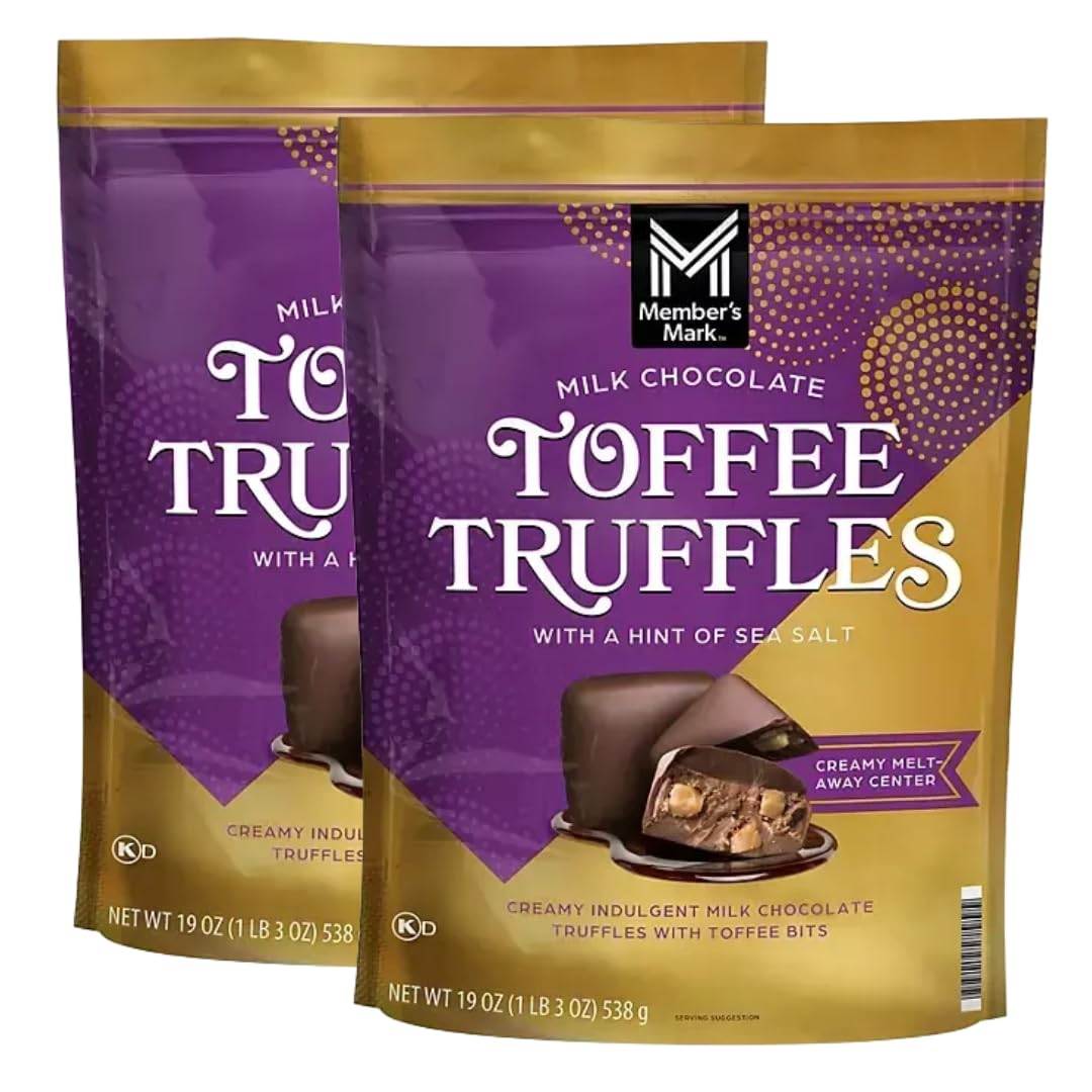 Milk Chocolate Toffee Truffle With Sea Salt  19 Oz (2 Pack)