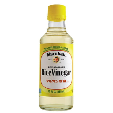 Marukan Lite Seasoned Rice Vinegar Dressing, 12 Ounce Glass Bottle (Pack Of 1)
