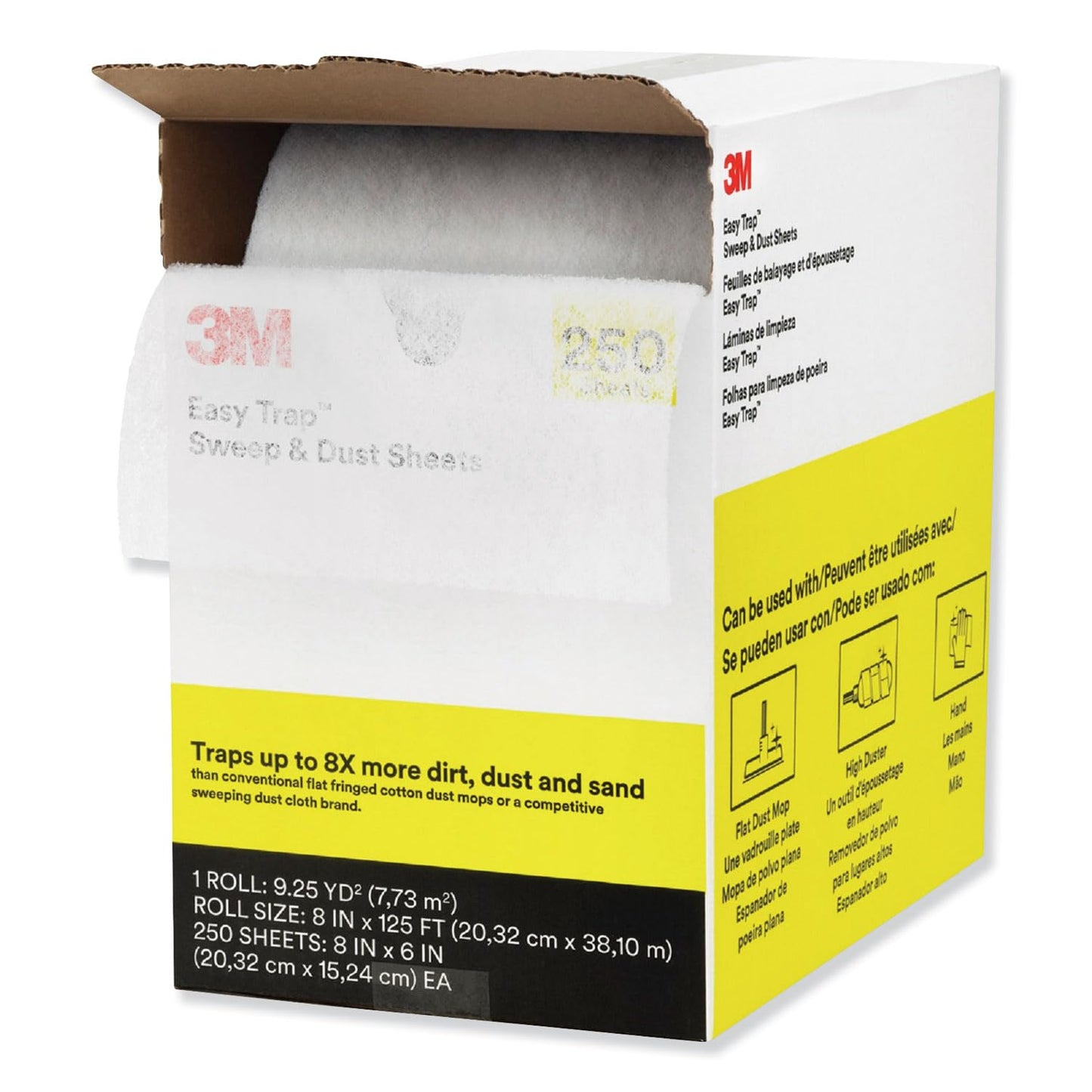 Easy Trap Duster Cloth, Large, 8 X 6 X 125Ft Roll