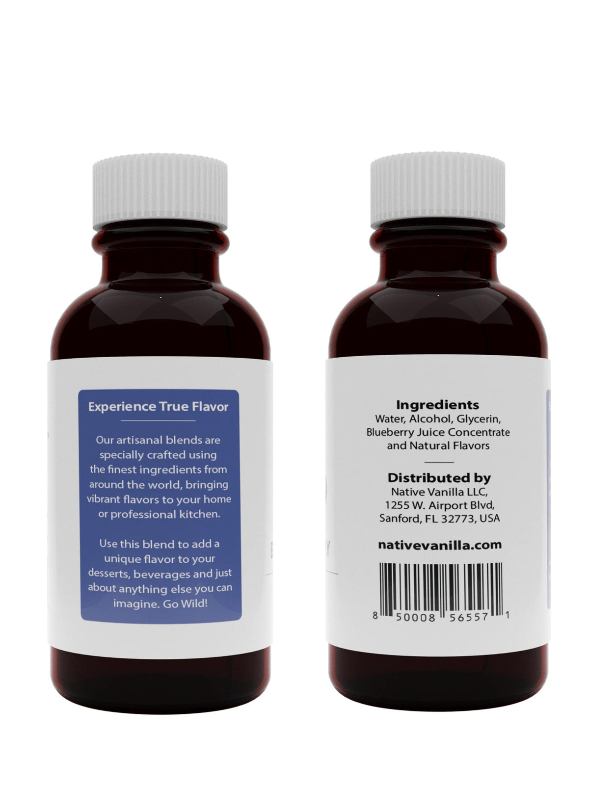 Native Vanilla Blueberry Extract - 4 Fl Oz - Ideal for Cooking, Baking, and Desserts