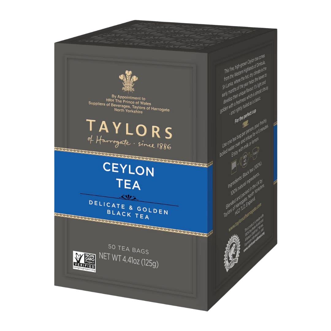 Taylors Of Harrogate Pure Ceylon, 50 Teabags