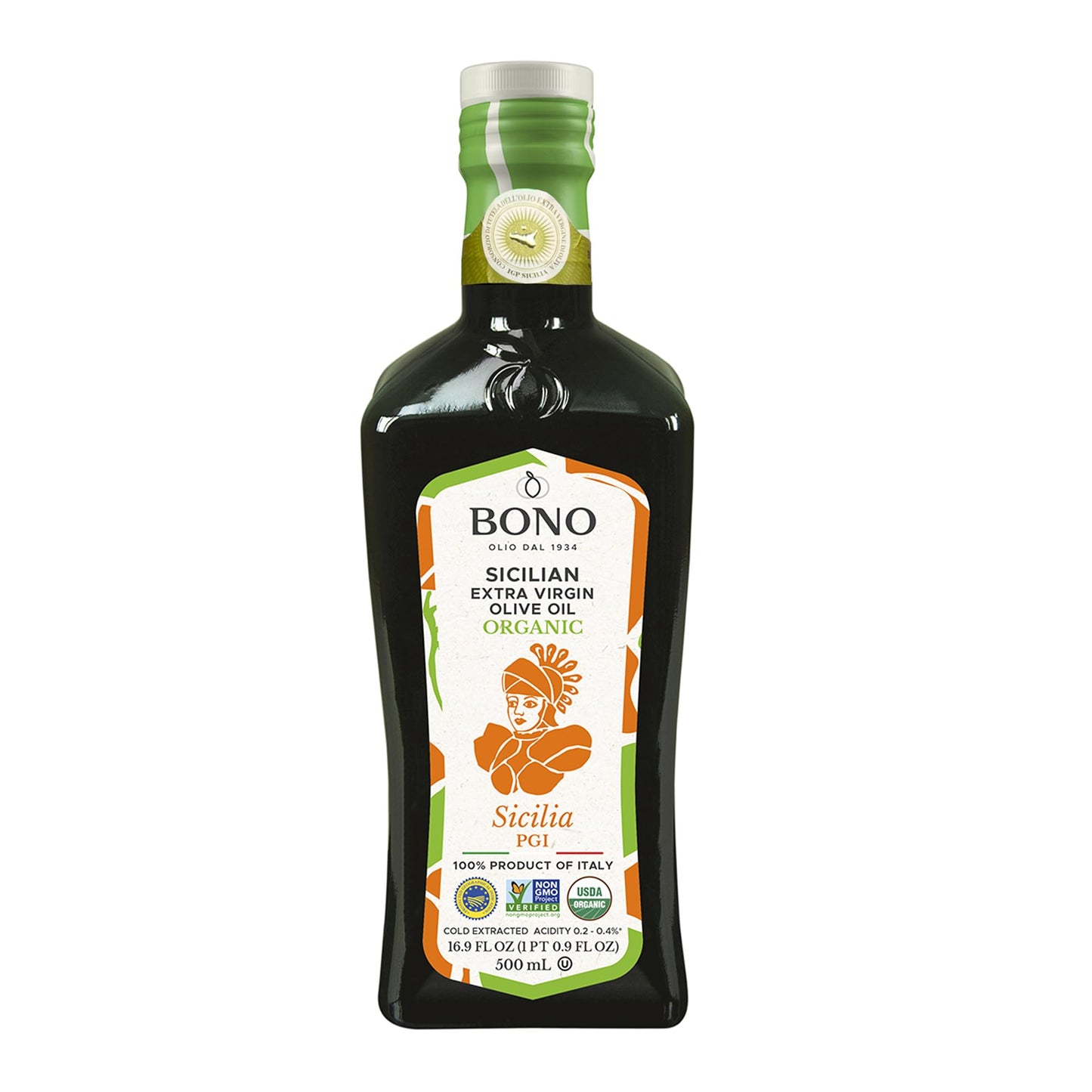Bono - Evoo Sicilia Pgi - Case of 6 - 16.9 FZ (6x16.9 FZ)