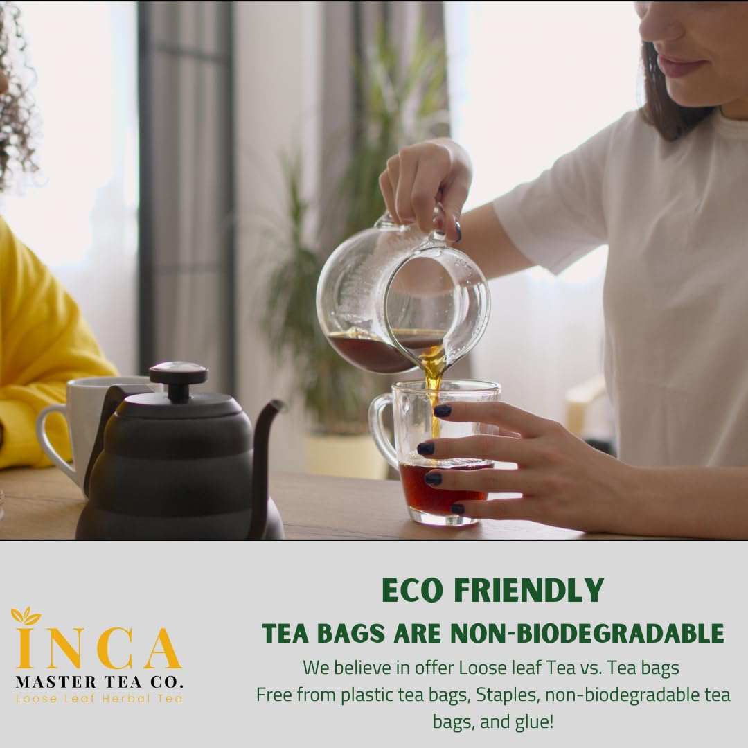 INCA MASTER TEA Soursop Tea - Cut & Sifted Loose Leaf, Herbal Wellness, 3.5 oz