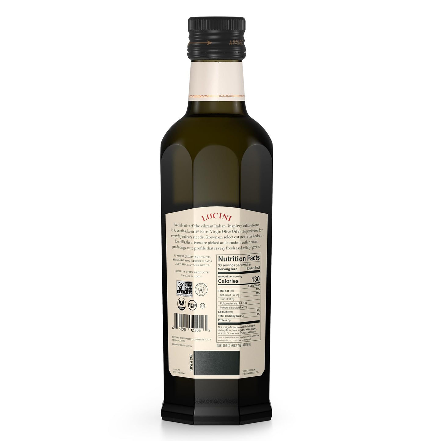 Lucini, Extra Virgin Olive Oil Collection (Everyday, 500 mL (Pack of 1))