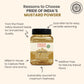 Pride Of India - Yellow Mustard Ground - Gourmet Spice - Ideal for Pickles/Mustard Dressing/Sauces/ Hotdogs - Preservatives & Ad