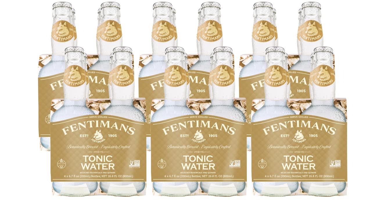 Fentimans Sparkling Tonic Water - All Natural Mixer with Quinine - 6.7 Fl Oz (Pack of 24)