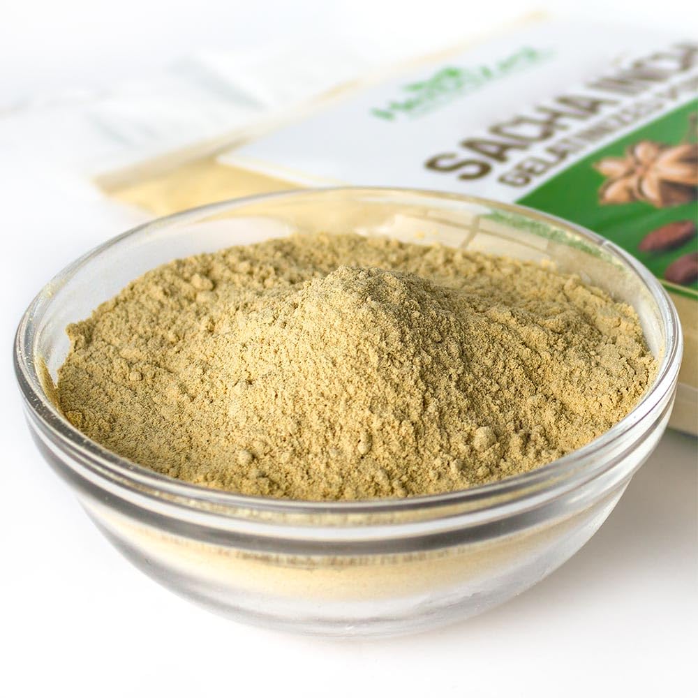 HerbaZest Sacha Inchi Protein Powder - Organic, Vegan, Gluten Free - 1 LB