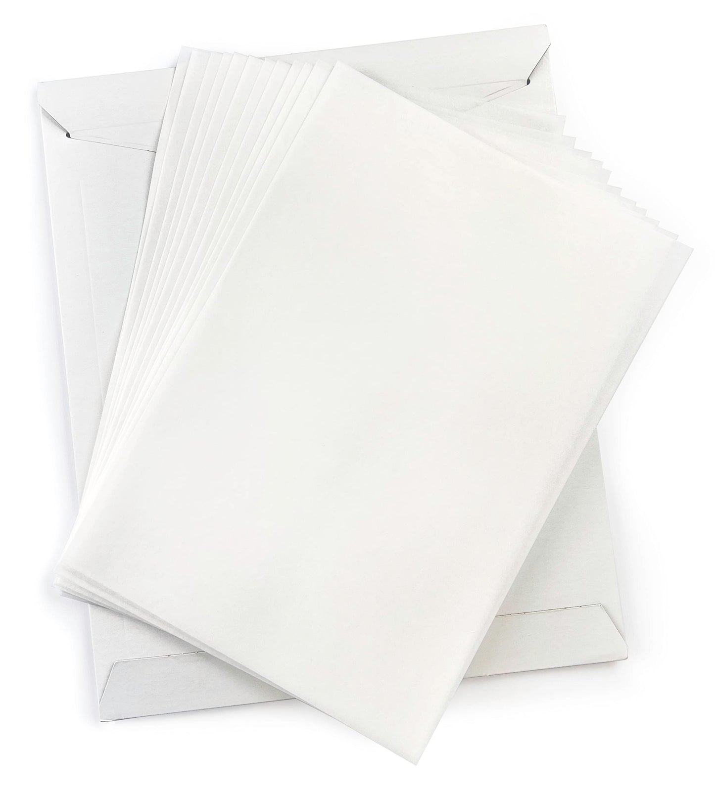 Wafer Paper Flexible Edible Printer Sheets 12 Pack 0.4mm White Letter Size 8.5  x 11  Cake Topper Decoration Burn Away by MeganJ