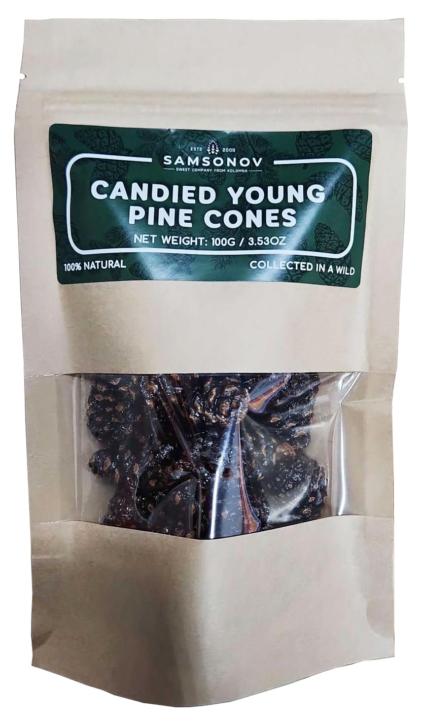 Samsonov & Partners Candied Young Pine Cones Siberian Delicacy 100G/ 3.53Oz - Set Of 3