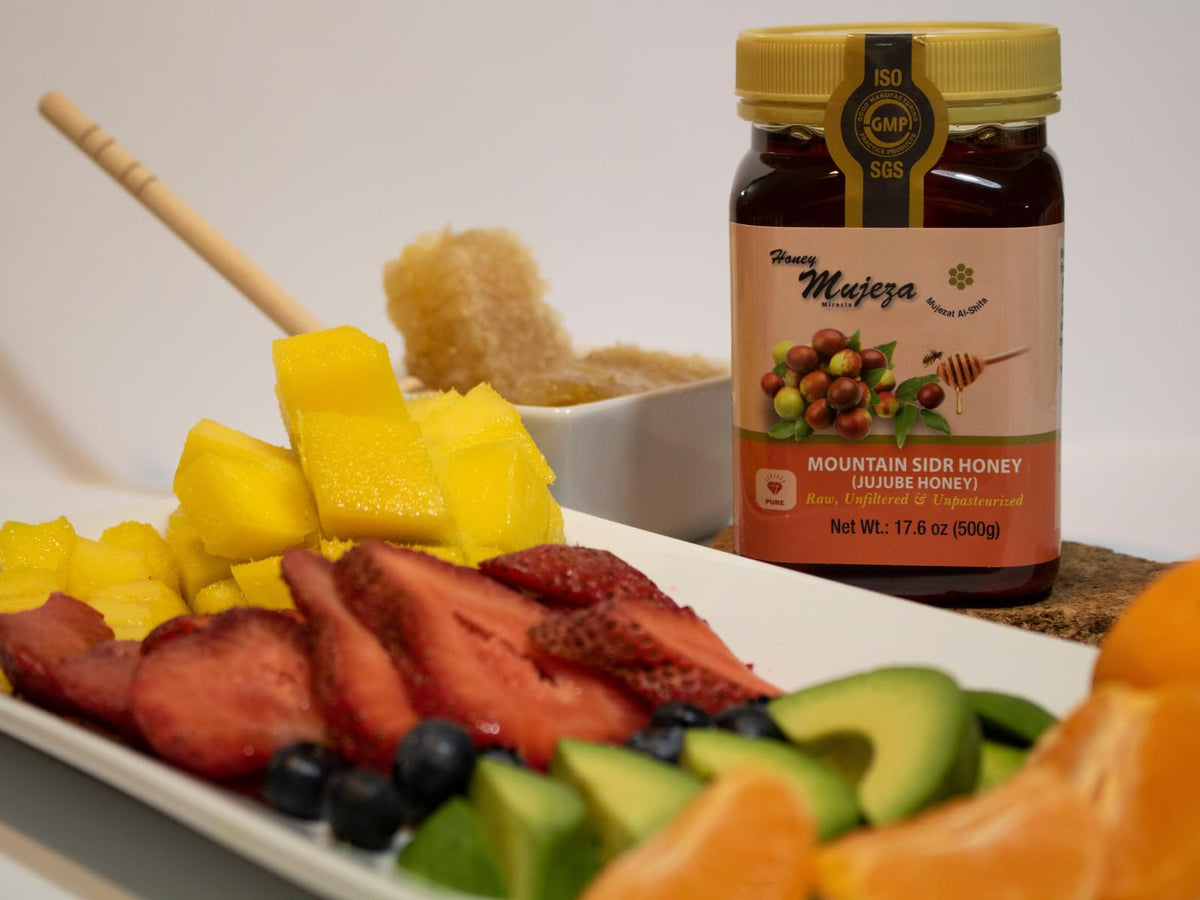 Authentic Mountain Sidr Honey- ??? ??? ???? ???? - Jujube Honey, Equal To Manuka Effectiveness Gluten Free 100% Natural Raw Liqu