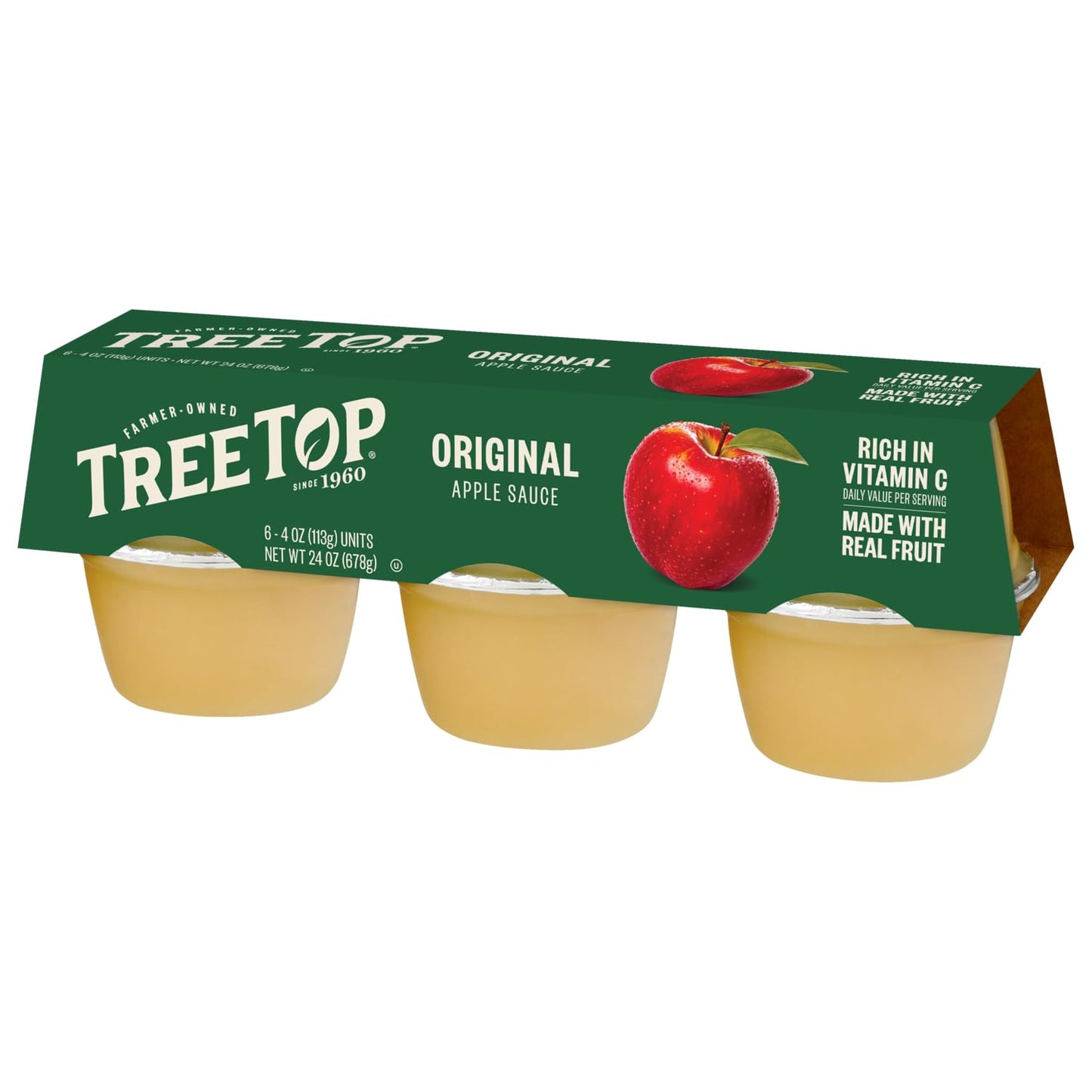 Tree Top Original Apple Sauce, 6 Count (Pack of 6)