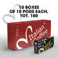 DELICITALY Pure Italian Food Italian Coffee pods compatible with Nespresso Original machines  Italian Expresso capsules (100 Ristretto regular pods  100 Count (Pack of 1))