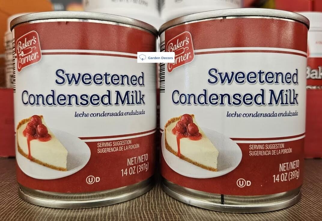 Generic Bakers Corner Sweetened Condensed Milk 14oz 397g (Two Cans)