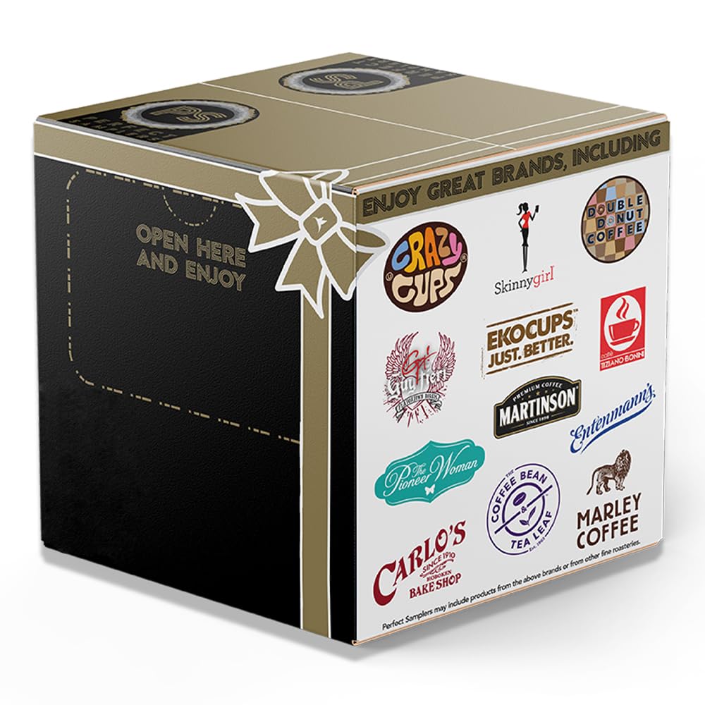 Double Donut Coffee Decaf Flavored Coffee Single Serve Cups For Keurig K Cup Brewer Variety Pack Sampler, 20Count