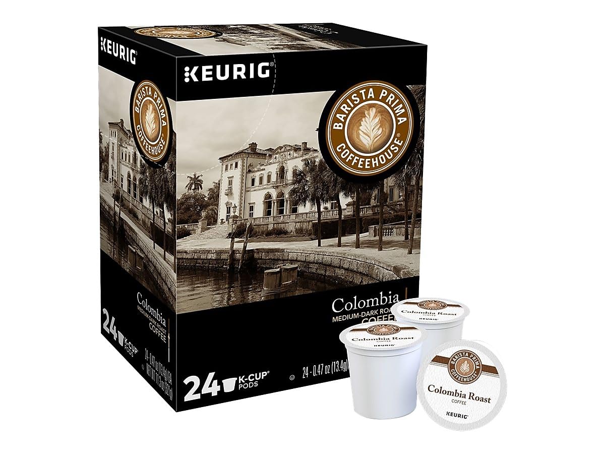 Barista Prima Coffeehouse 6613 Colombia K-Cups Coffee Pack, 24/Box