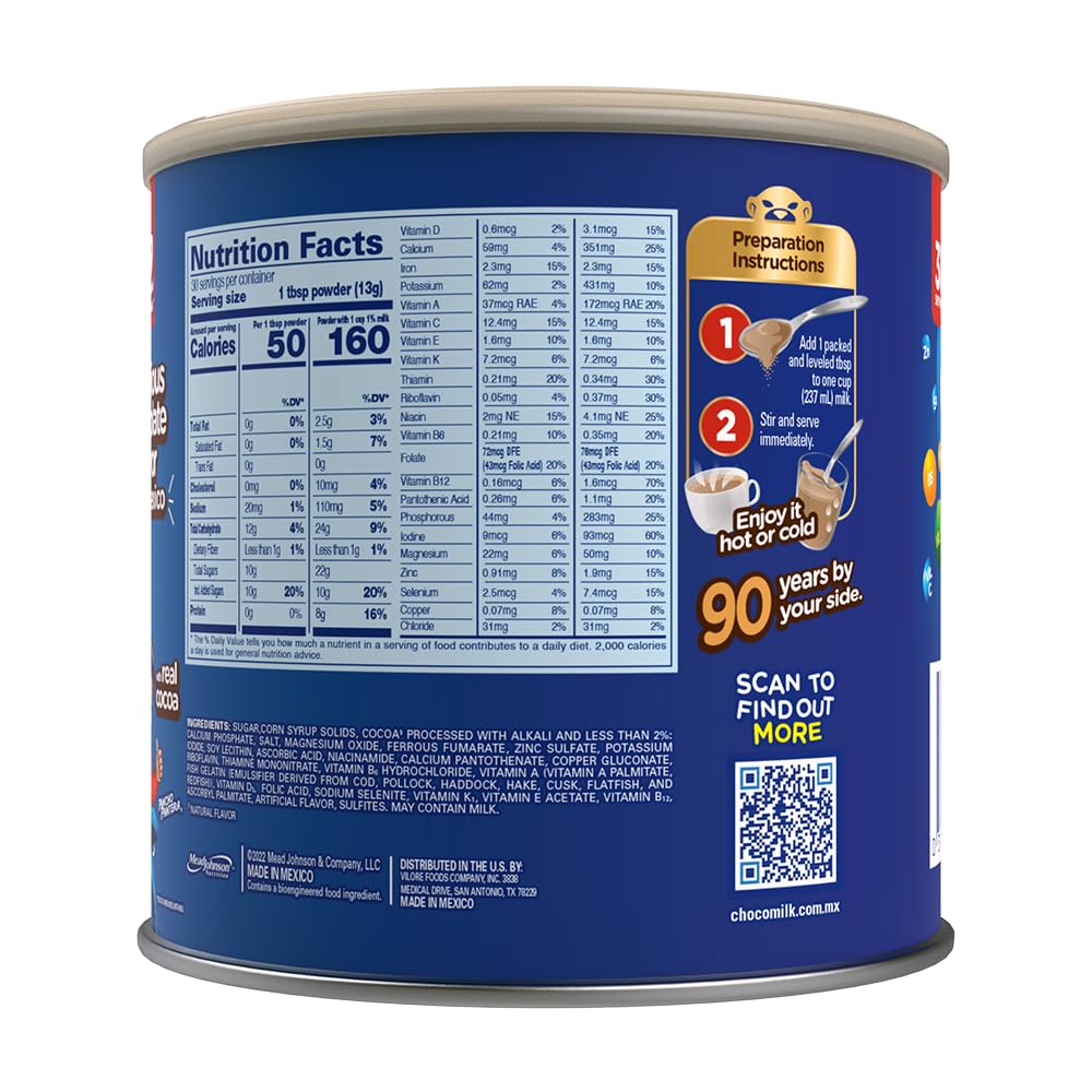 Choco Milk Powdered Chocolate Drink Mix 14.1 oz (12-Pack)