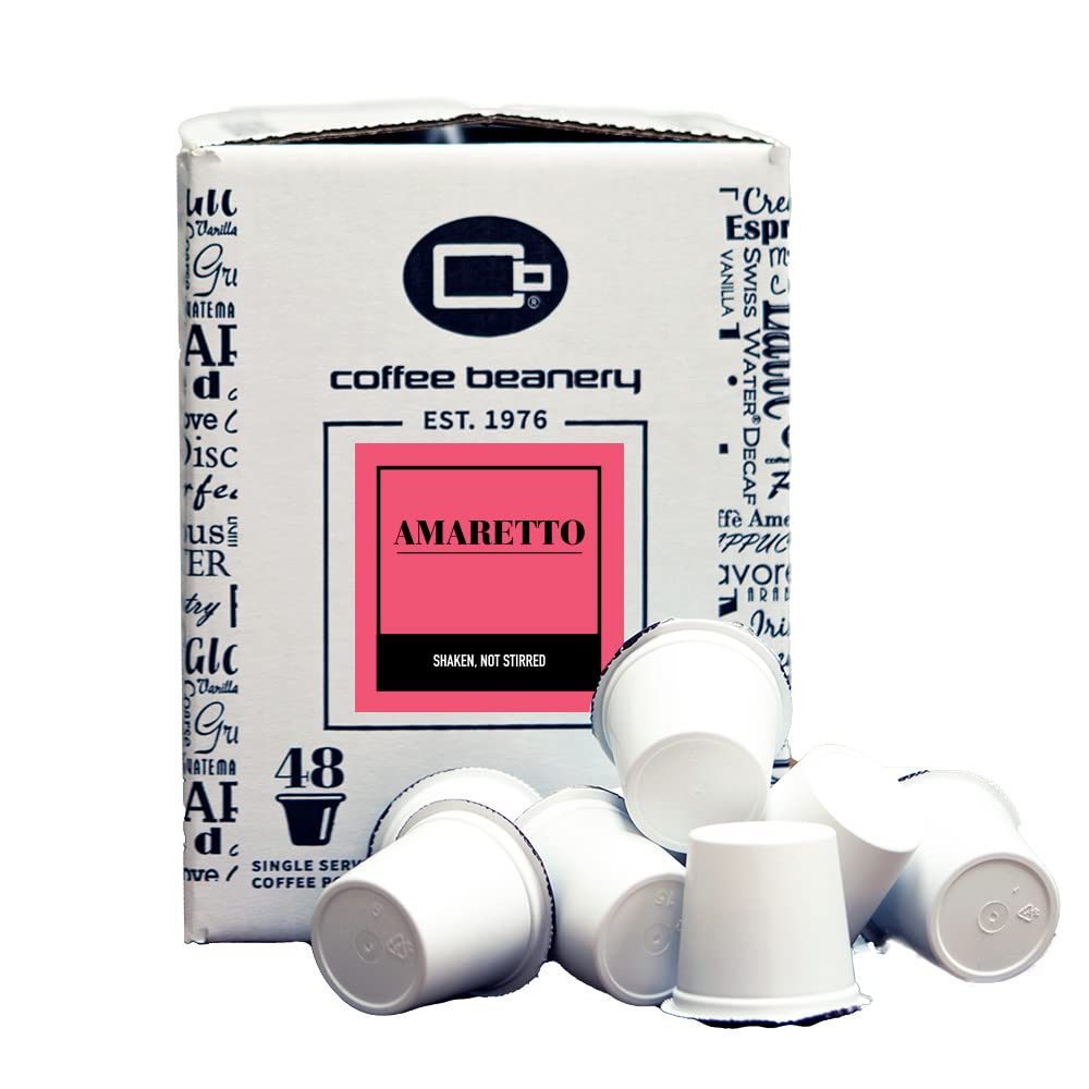 Coffee Beanery Amaretto Coffee Pods - Medium Roast Arabica, 192 Count Pack