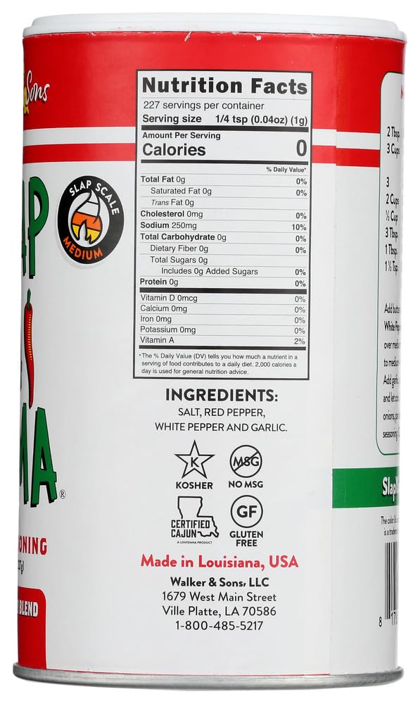 Slap Ya Mama 2 Piece Pepper Blend Cajun Seasoning, 8 Ounce