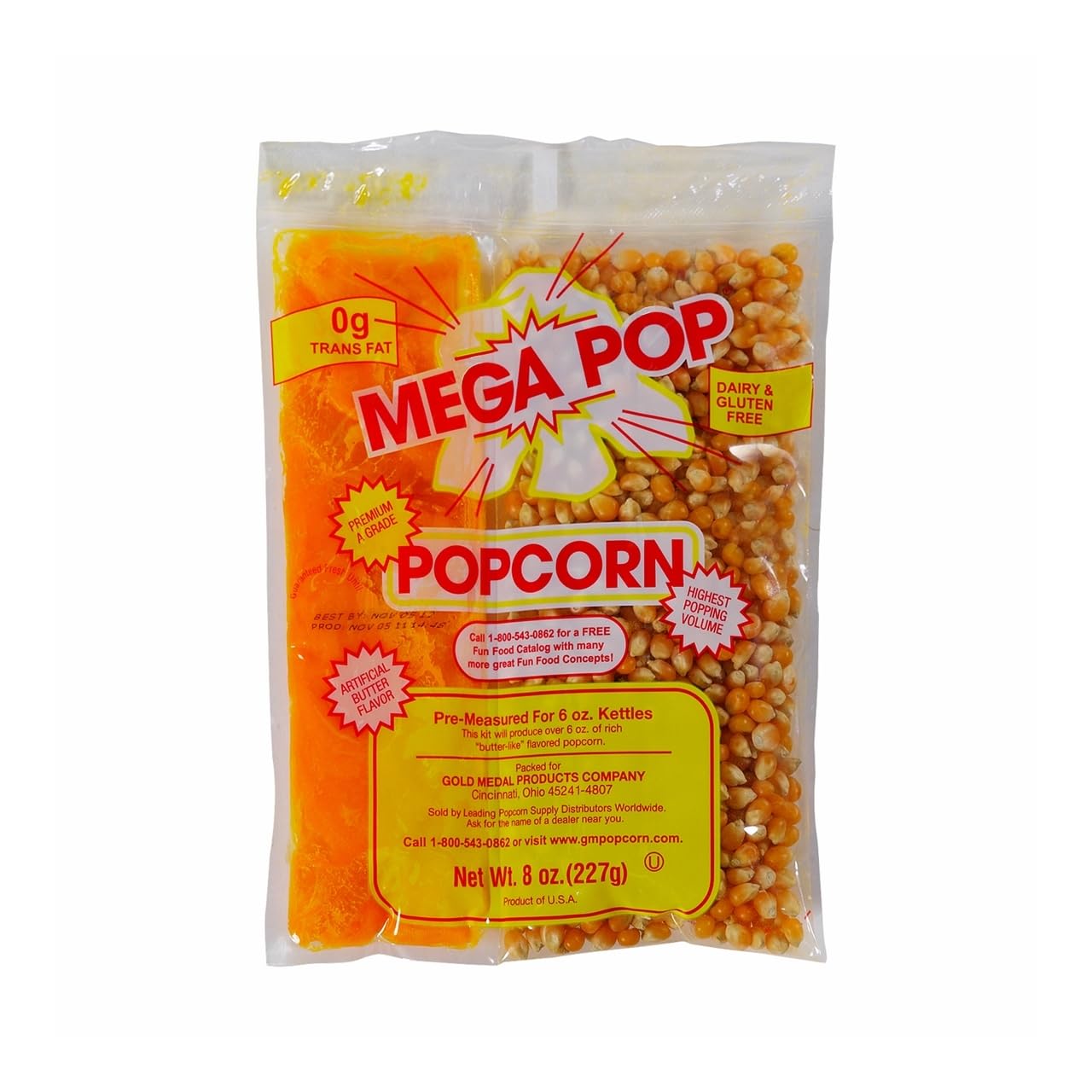 Generic Mega-pop Popcorn Kit - 8 Oz. - 10 Count - LI-VY9X-7AJC