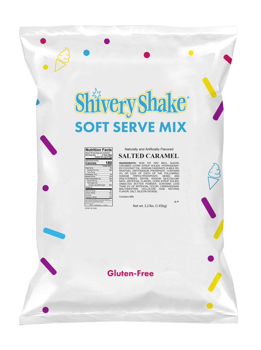 Shivery Shake Salted Caramel Soft Serve Ice Cream Mix