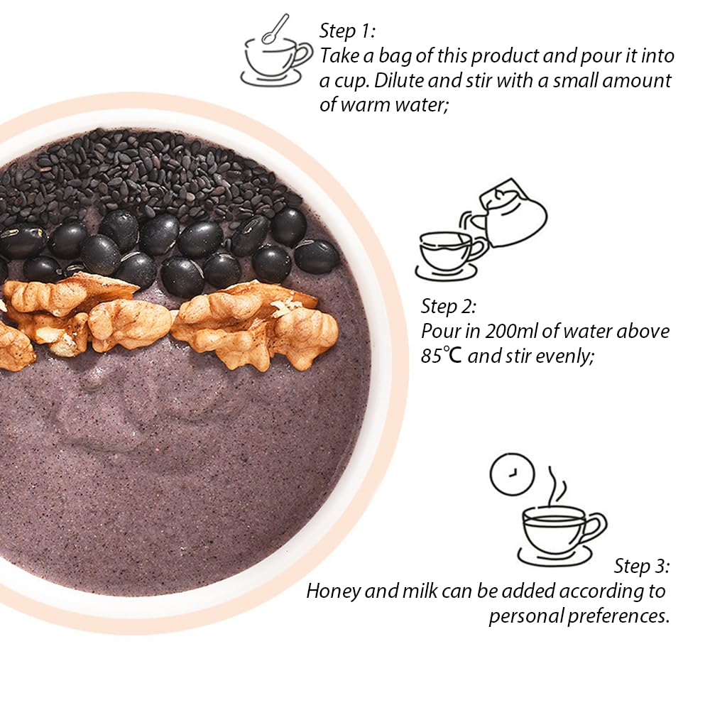 Hand Grinding Black Sesame Paste 500G 17.63Oz Breakfast