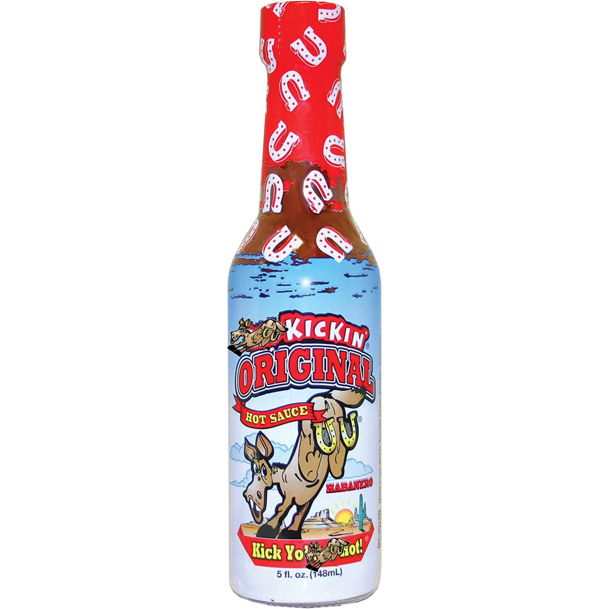 KICKIN' Original Habanero Hot Sauce with Serrano and Habanero Peppers - 5 oz - Perfect Habanero Sauce for the Hot Sauce Fan and 