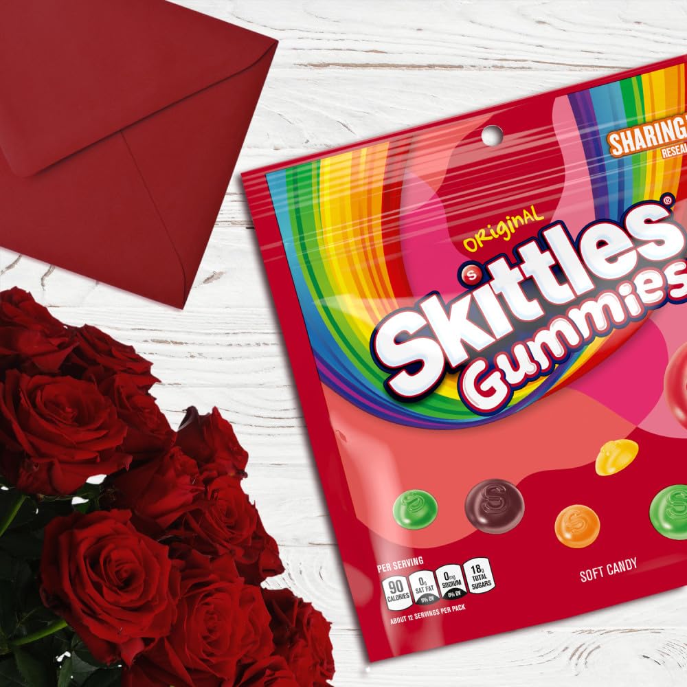 SKITTLES Original Gummy Candy, Sharing Size, 12 oz Bag