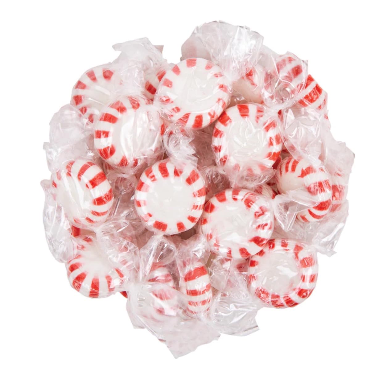 Hard Candy Confections | Peppermint (Starlight Mints) | Individually Wrapped Starlight Peppermint Candy, 2 Pack - 5.75 Oz/Bag