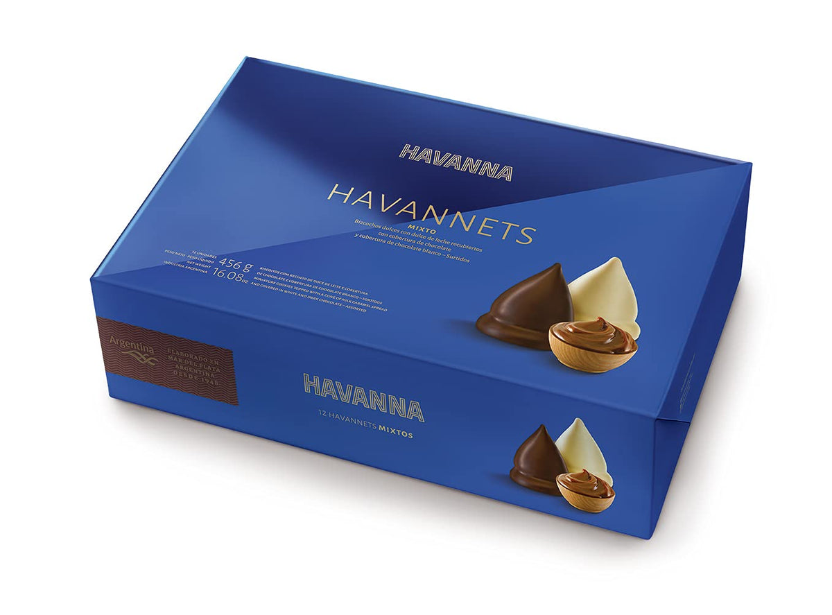 Havannet Mixed Chocolate And White Chocolate - Box 12 Havannets