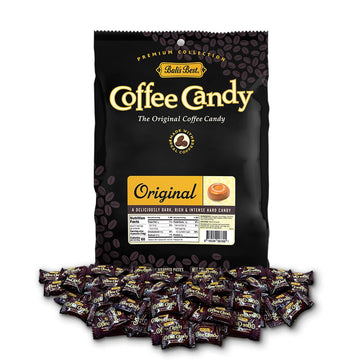 Balis Best Coffee Candy - Individually Wrapped Hard Candy, 2.2lb Bag, Made with Real Sumatran Coffee, Brown