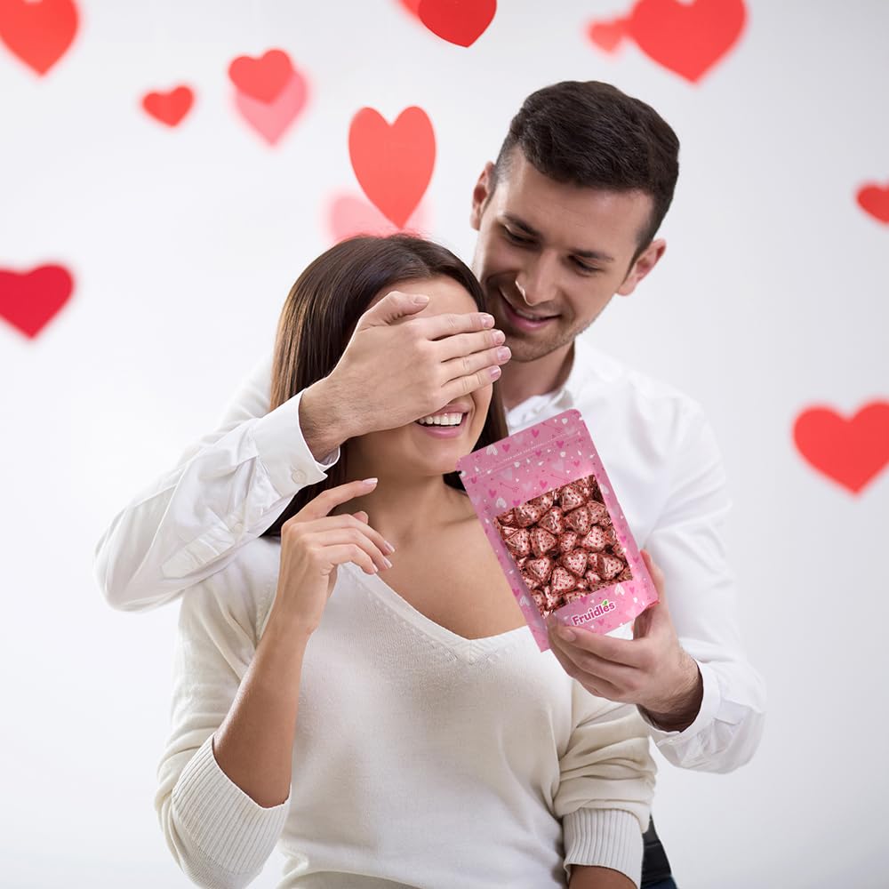 Fruidles Valentine s Milk Fudge Chocolate Hearts, Milk Creamy Chocolaty Hearts, Holiday Treats, Individually Wrapped Foils, Kos