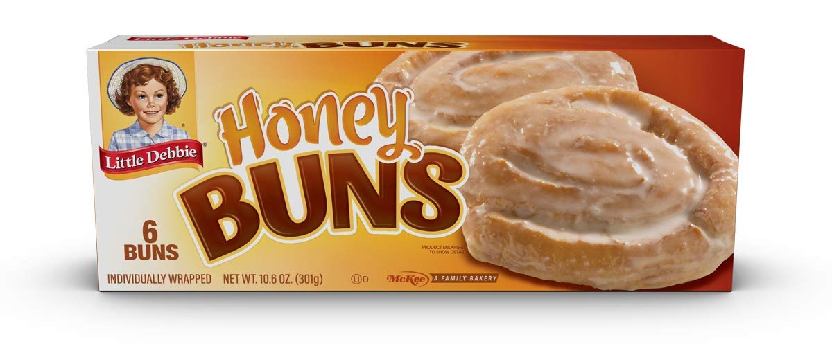 Little Debbie Honey Buns, Individually Wrapped Breakfast Pastries, 10.6 oz (Pack of 16)