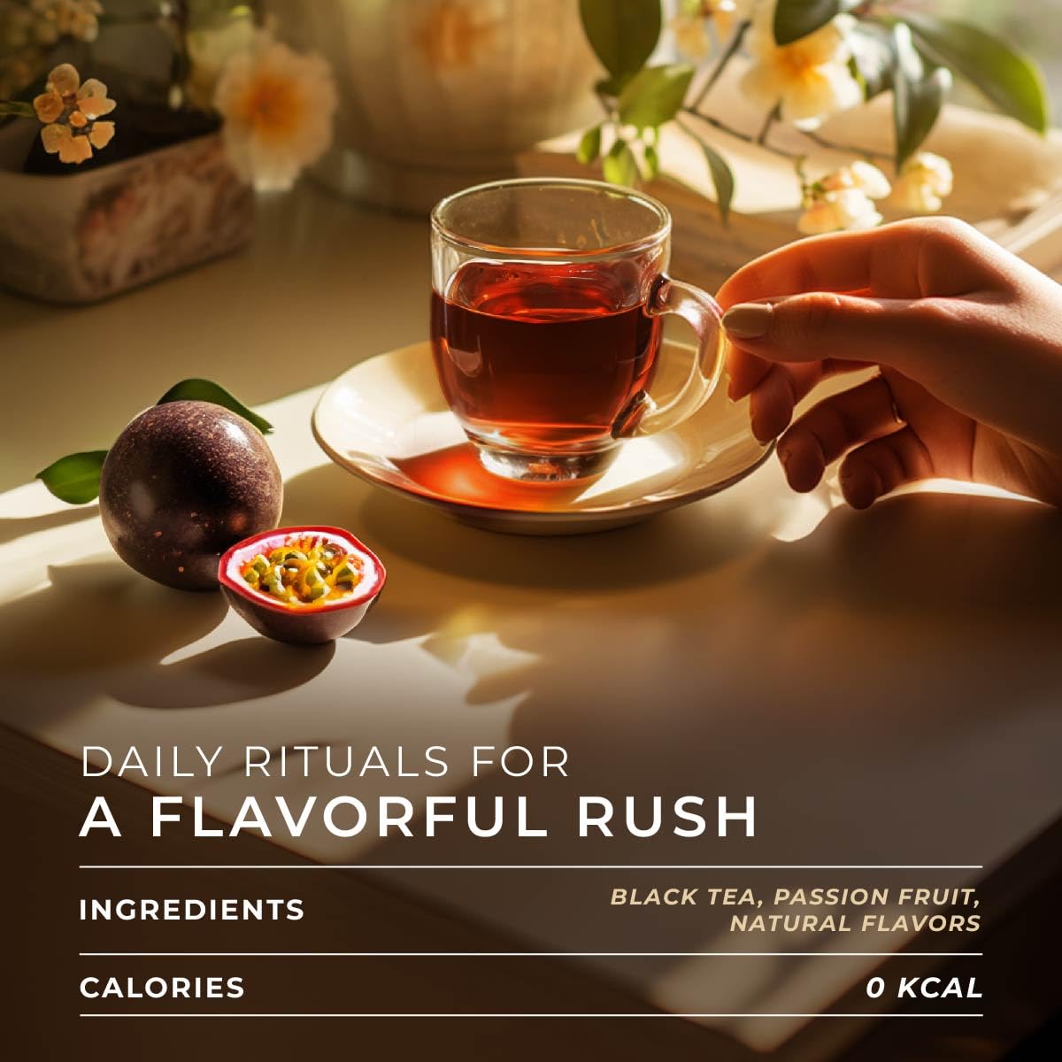 Gya Tea Co Passion Fruit Black Tea Pods - Caffeinated, Smooth, 16 Count