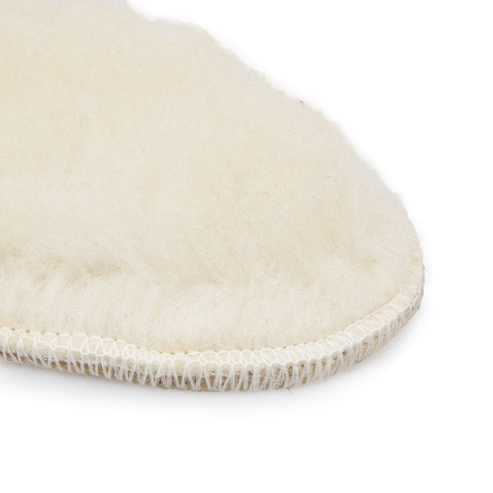 Lambaa Sheep Wool Fleece Insoles White 9 Women/7 Men