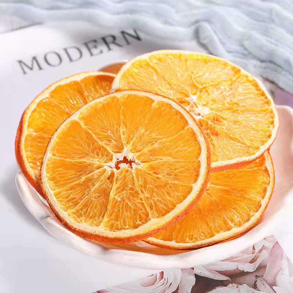 JTEDZI Dried Orange Slices, Dehydrated Fruit for Cocktails, 8.81oz (250g)