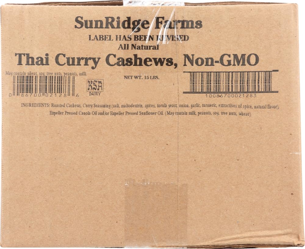 Sunrdg Thai Curry Cashew ( 15 X 15 Lb   )