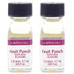 LorAnn Fruit Punch Flavor, 1 dram bottle (.0125 fl oz - 3.7ml - 1 teaspoon) - 2 Pack
