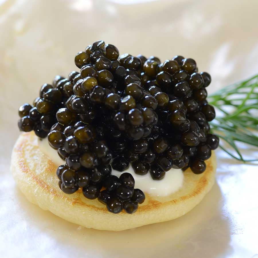 Caviar Star Royal Dark Beluga Hybrid Caviar - Huso/Baerii Sturgeon Roe - 2 Ounce (56 Grams)